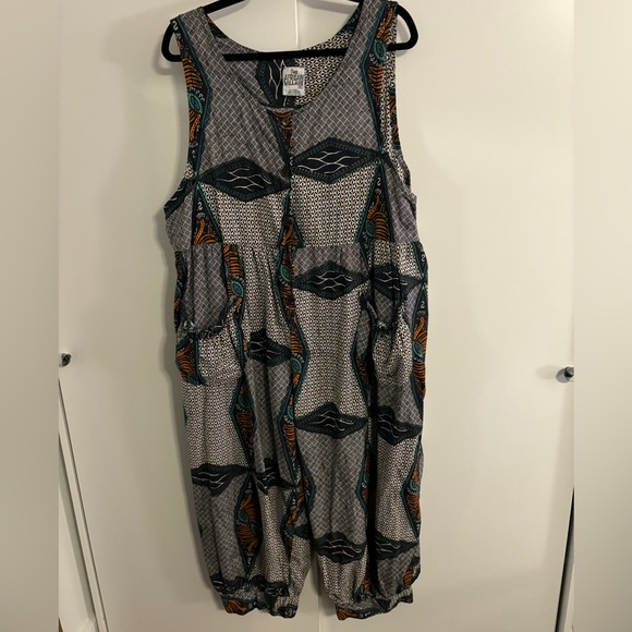 SOLD Vintage Romper Lightweight Cotton XL - Picture 1 of 5